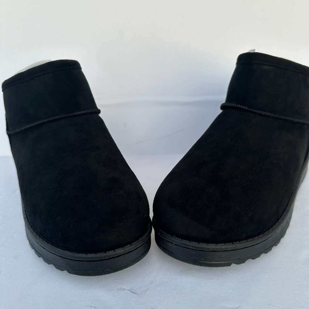 SO Lupita Women's Cozy Black Cozy Mini Boots Size 9 - Picture 6 of 7